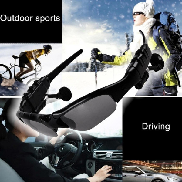 Smart Earphone Bluetooth Sunglasses, With Mic