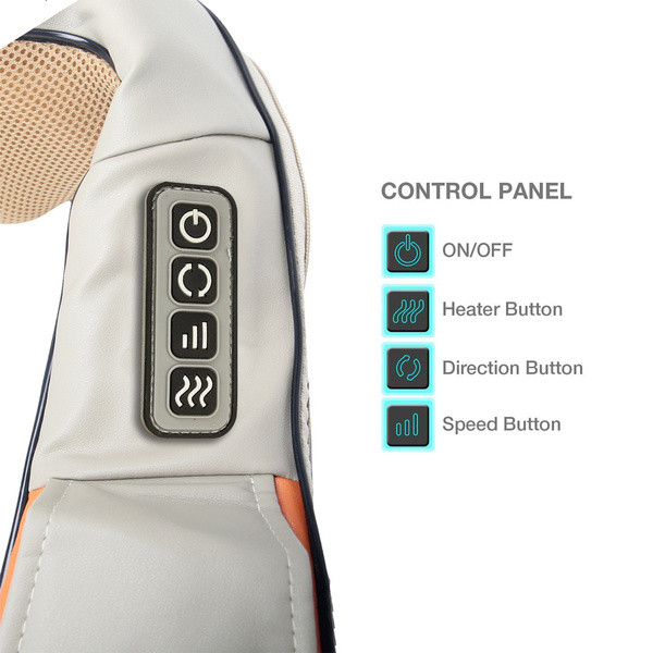 Neck Shoulder Massager Electric Heating Kneading Chawl Promote Blood Circulation Massage Therapy Machine