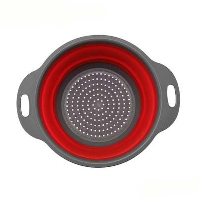 Collapsible Silicone Colander Fruit Vegetable Strainer