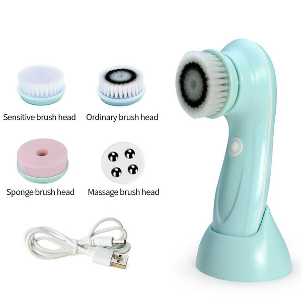 Cleansing Brush 4 in 1 Facial  Deep Clean, Blackhead Remover,