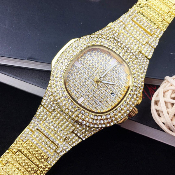 Luxury Hip Hop Bling Diamond Watch