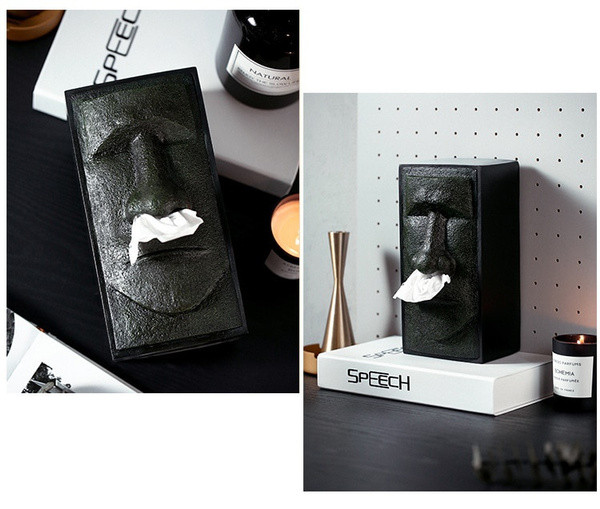 Easter Island Tissue Storage Box