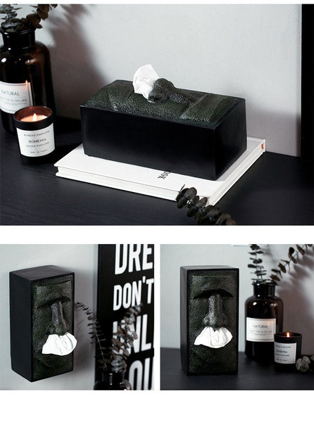 Easter Island Tissue Storage Box