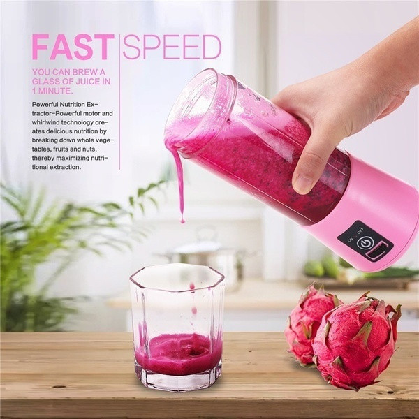 Fruit Juicer Mixer, Mini Portable Rechargeable
