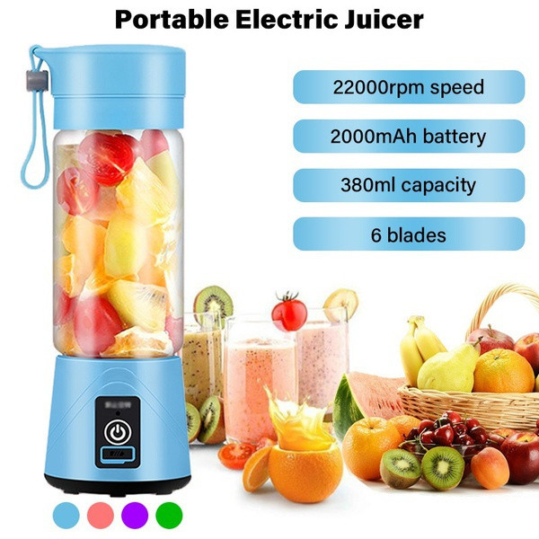 Fruit Juicer Mixer, Mini Portable Rechargeable