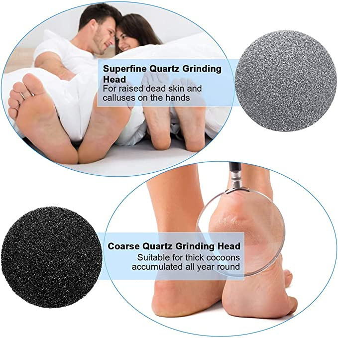Portable Electric Vacuum Adsorption Foot Grinder, USB Electronic Foot File Pedicure Tools, Dual-Speed Callus Remover, Pedicure Foot Care Tool for Dead,Hard Cracked Dry Skin