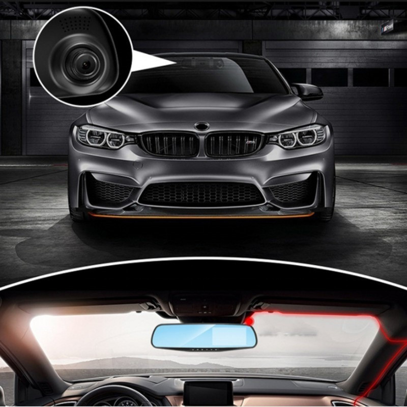 Car DVR Rearview Mirror Driving Video Recorder Dual Lens Dash Camera 1080P IPS Front and Rear Camera Dash Cam